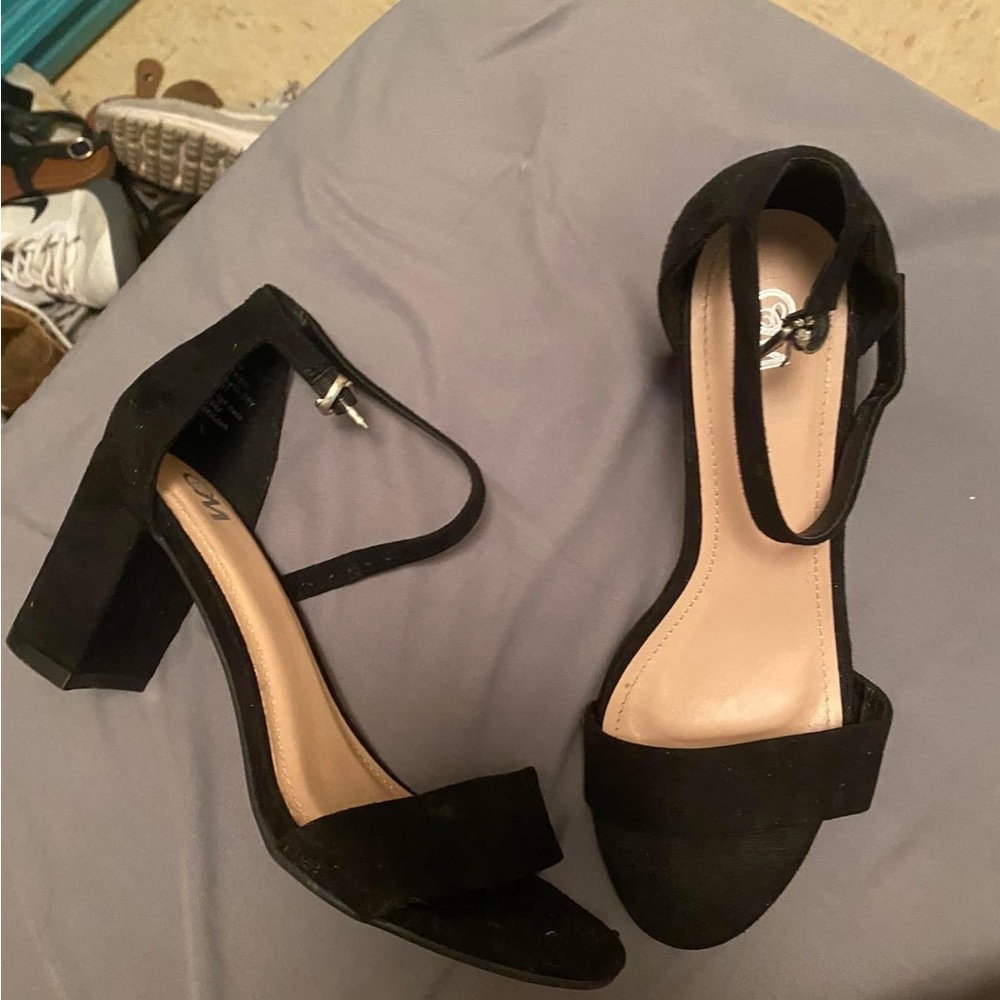 black heels